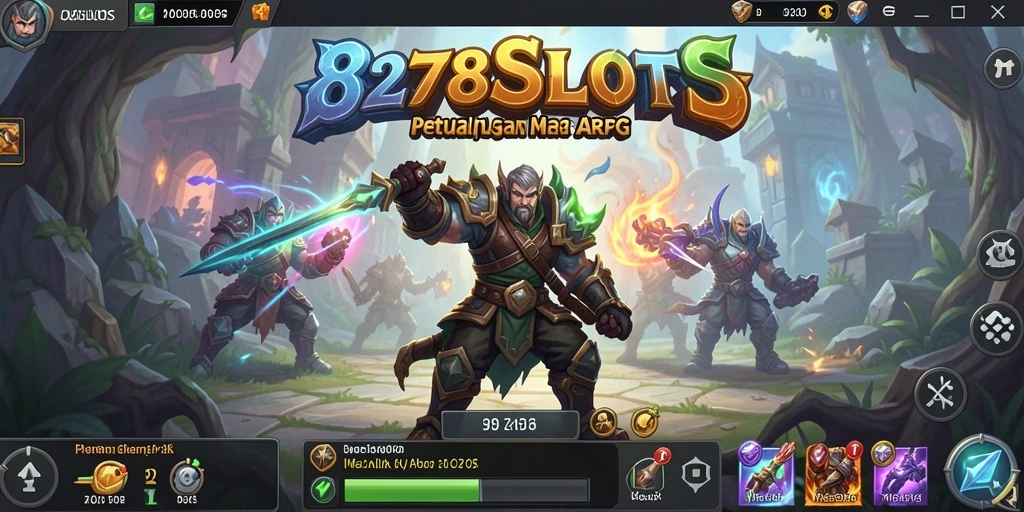 Tampilan menarik dari gameplay ARPG 8278SLOTS yang penuh warna.