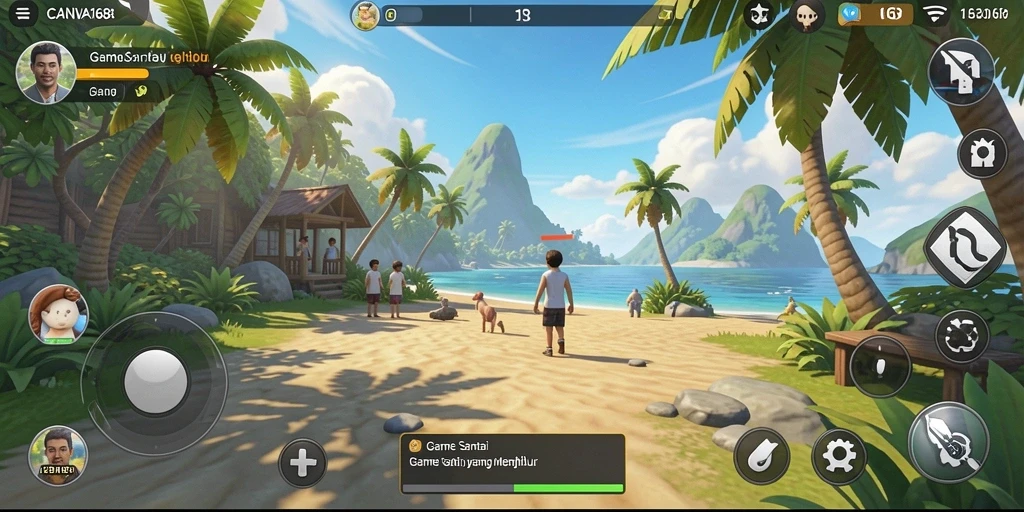 Tampilan gameplay <strong>CANVA168</strong> yang penuh warna dan menarik.