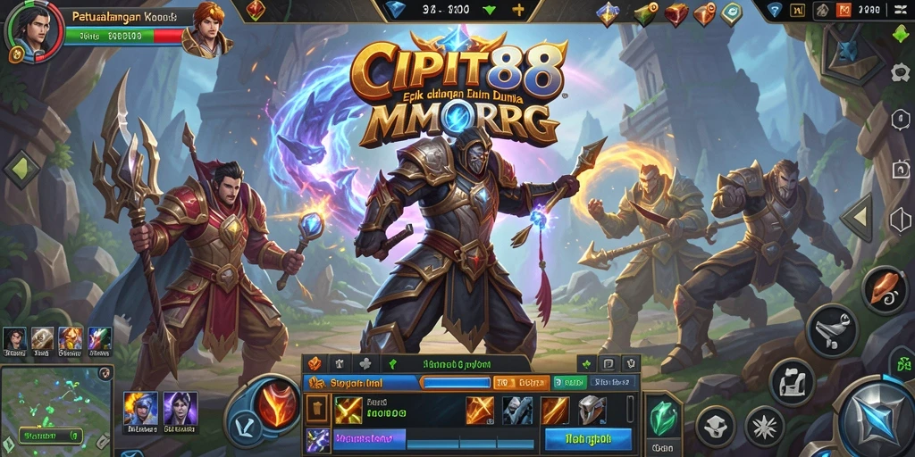 Tangkapan layar gameplay <strong>CIPIT88</strong> menunjukkan pertarungan seru dan grafis menawan.