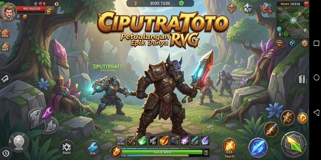 Screenshot gameplay menampilkan pertarungan intens di dunia <strong>CIPUTRATOTO</strong>.