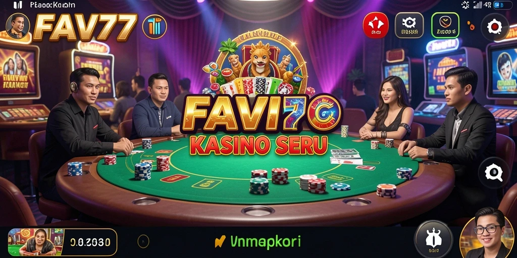 Tampilan permainan Kasino yang menarik dan penuh warna di FAV77.