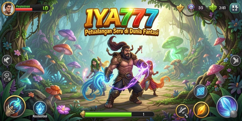 Tampilan gameplay menegangkan IYA777 saat menjelajahi dunia petualangan.