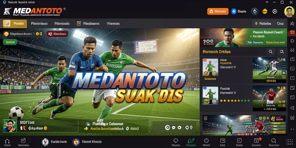 Tangkapan layar gameplay <strong>MEDANTOTO</strong> menampilkan taruhan langsung dan statistik pertandingan.