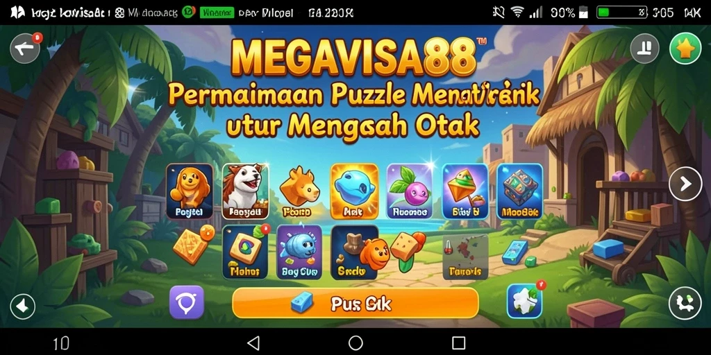 Tangkapan layar gameplay MEGAVISA88 yang menampilkan teka-teki menarik.