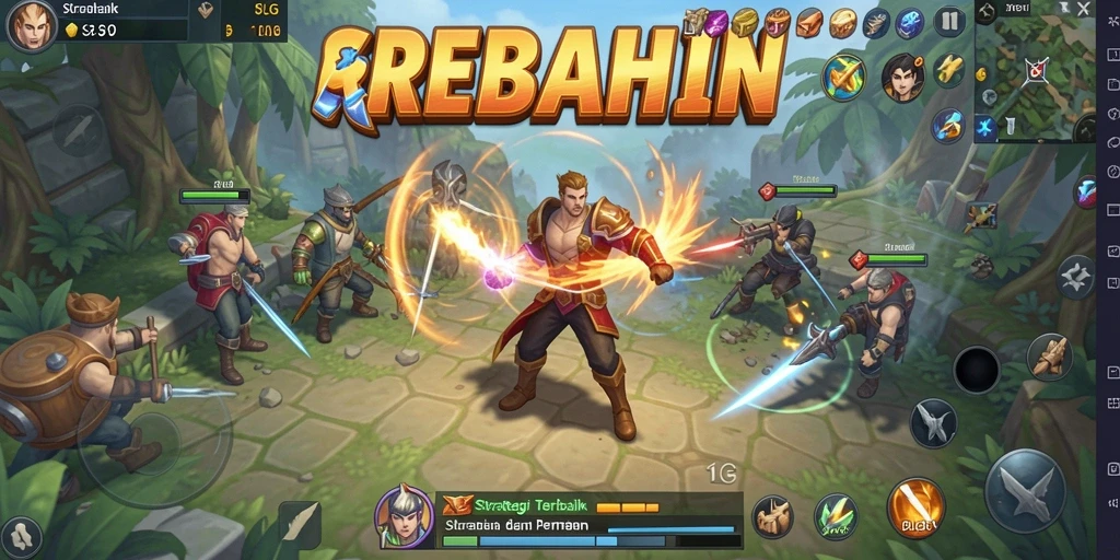 Gameplay seru dan strategis dari REBAHIN yang menantang.