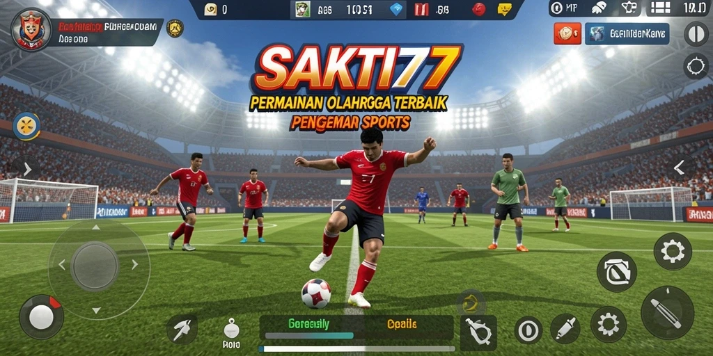 Tangkapan layar utama SAKTI77 menunjukkan aksi seru dari gameplay olahraga