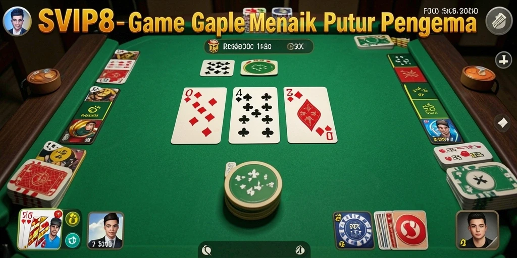Tampilan gameplay seru dalam permainan Gaple SVIP8.