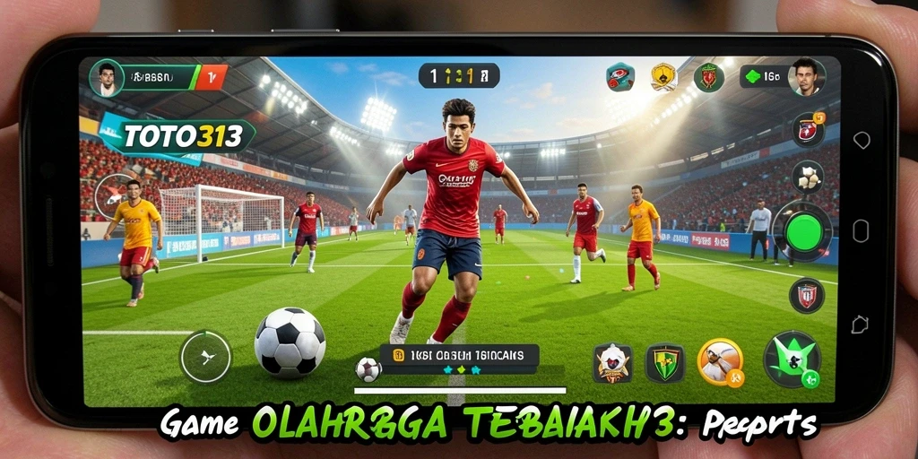 Screenshot TOTO313 dengan gameplay olahraga yang menegangkan.
