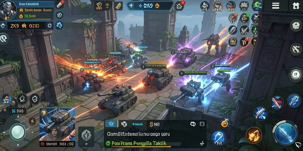 Tampilan gameplay seru dan menantang dalam ZK9.
